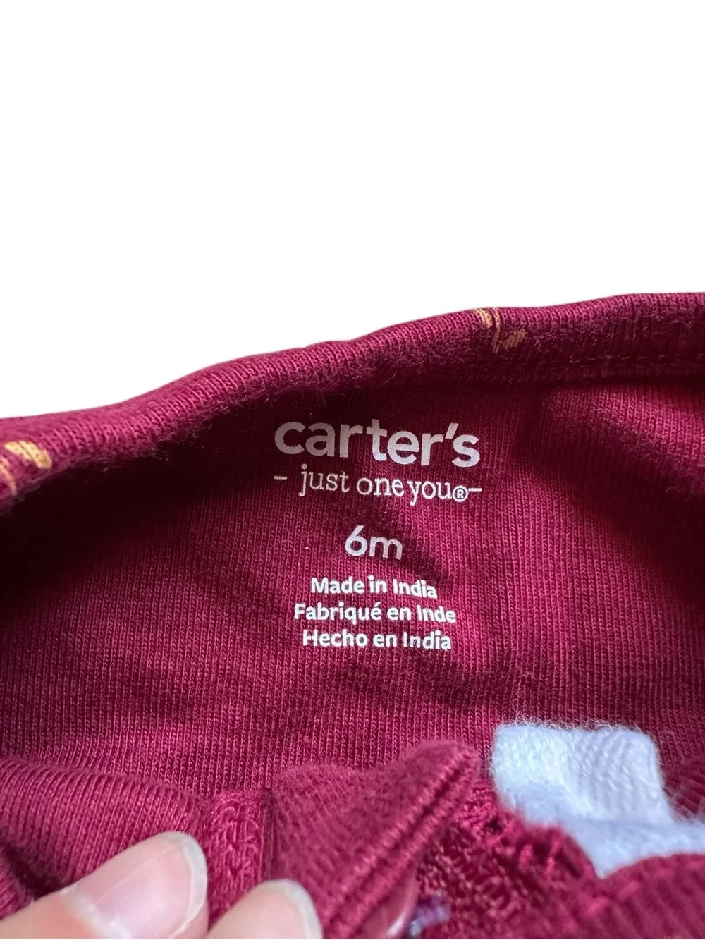 Carter’s lot of 5 Size 3-6 Month zip closure sleeper footed pajamas